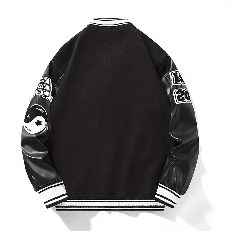plus size men's vintage baseball jacket oversized loose - Temu plus size men's vintage baseball jacket oversized loose - Temu